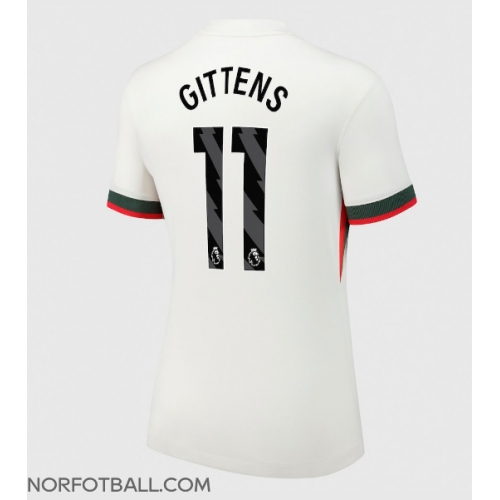 Billige Fotballdrakt Chelsea Jamie Gittens #11 Replika Bortedrakt Dame 2025-26 Kortermet Billige Fotballdrakt Chelsea Jamie Gittens #11 Replika Bortedrakt Dame 2025-26 Kortermet